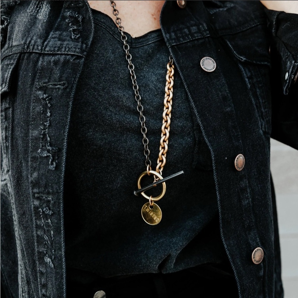 Twisted Silver Power Necklace